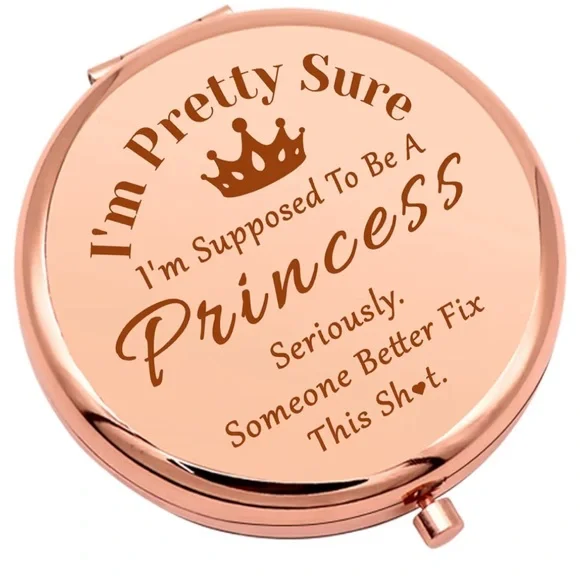 Gold Compact Mirror - Picture 6 of 9